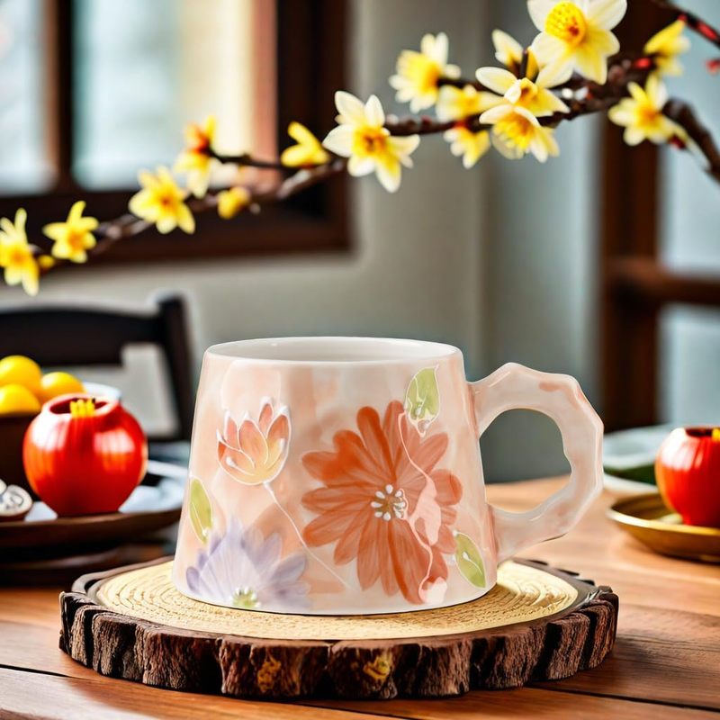 Contemporary Exquisitely Crafted Ceramic Coffee Mug