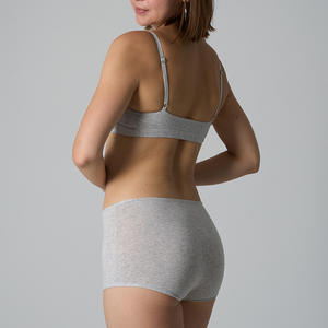 Under Lulu Custom Women's Cotton Spandex <strong>Bra</strong> &amp; Boyshort Set Wireless Padded Free Seamless Sports Lingerie - Product Image 2