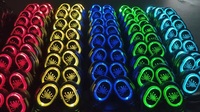 Headset Pesta Senyap 3-Kanal CE/FCC/ROHS UHF Soft Cuffie Bass Boost HIFI LED Nirkabel & Transmitter