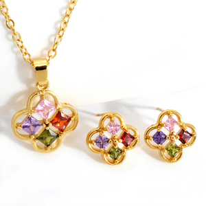 Bijoux pour les mariages de la fête nuptiale, ensembles de bijoux en strass - Product Image 1