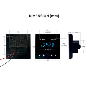 Kỹ thuật số lập trình cuộn dây Quạt nhiệt Wifi modbus phòng Nhiệt - Product Image 3