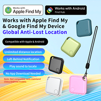 Mini Traceur Intelligent Étanche IP65 Anti-Perte Localisateur Porte-clés Compatible Google et iOS pour Clés, Bagages et Sacs