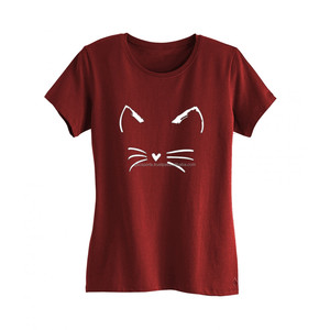 Hermosos diseños de camisetas para mujer, ropa informal, material transpirable de alta calidad y servicio de impresión personalizado a bajo precio - Product Image 3