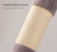 Tour d'activités pour chat d'intérieur à quatre niveaux, en tissu, meuble pour chat en bois, pour usage domestique