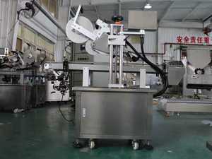 Ricio tự động plc-kiểm soát phẳng bề mặt loại Top + Bottom 2-Sided tự dính Máy dán nhãn cho kính kim loại gỗ trường hợp - Product Image 6