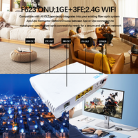 Router ONU GPON KMD F623 USADO, Wifi 2.4, 1GE+3FE+1POTS+USB, Módem Bridge Ftth, DC 12V, Compatible con C300 C320 Olt V6.0, 1 Año de Garantía