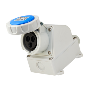 IP44 không thấm nước Cee iec60309 WEIPU Typ 3pin màu xanh Nữ Ổ cắm cao hiện tại công nghiệp nối cho thiết bị điện Điện Điện - Product Image 1