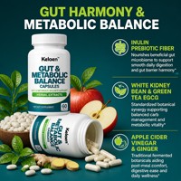 Capsules d'équilibre métabolique intestinal OEM ODM avec Inuline et Haricot Blanc pour la digestion et le métabolisme – Prix de gros direct usine