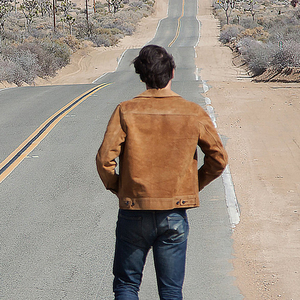 Veste en <span class=keywords><strong>daim</strong></span> brut non doublée pour homme, fermeture éclair, poche poitrine, style vintage, vêtement d'extérieur décontracté - Product Image 4