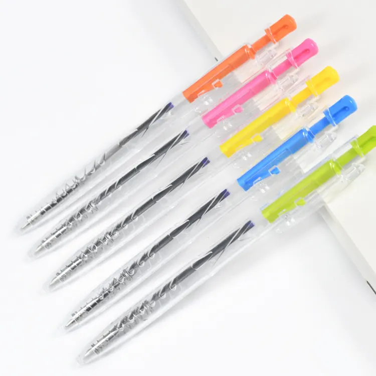 Gel Ink Kugelschreiber 0,5mm Kugelschreiber Glatte transparente Stifte für Kunst Zeichnung Schreibwaren Fabrik verkauf weibo Briefpapier