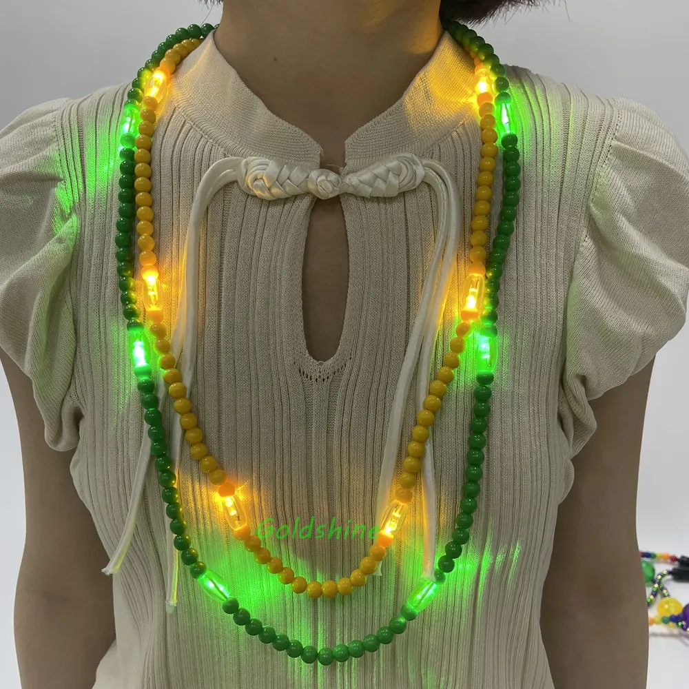 Высококачественное ожерелье из бусин Mardi Gras