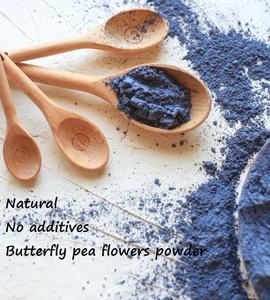 Flores de guisante de mariposa pura natural para alimentos o bebidas Polvo de té de flor de clítoris Polvo de Matcha de color azul - Product Image 5