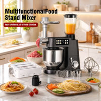 Robot pâtissier multifonction 12 vitesses personnalisable en gros avec écran tactile, contrôle par cadran, fonction de fermentation et broyeur pour pâtes et aliments