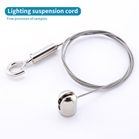 Système de suspension de lampe en laiton avec kit de suspension à crochet pour câbles d'éclairage