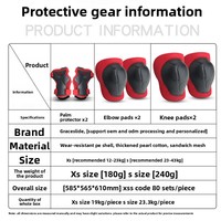 Ensemble de 7 pièces de protection pour enfants : Casque de vélo en PC/EPS pour la sécurité des sports de plein air (vente en gros)