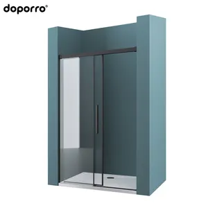 doporro Europe style Walk-in attractive style with frame sliding tempered glass shower door