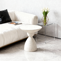 Table basse ronde en marbre, style mid-century moderne, luxe léger, pour hôtel et salon, meubles pour la maison