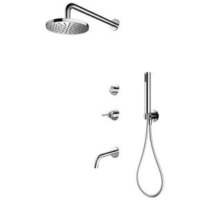 Ornato design wall mounted oro rosa esposto <span class=keywords><strong>doccia</strong></span> a pioggia set - Product Image 2