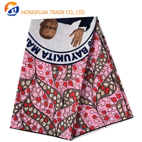 Kain Pinggang Batik Afrika Motif Wax Belanda Anti-Pilling 100% Poliester untuk Gaun