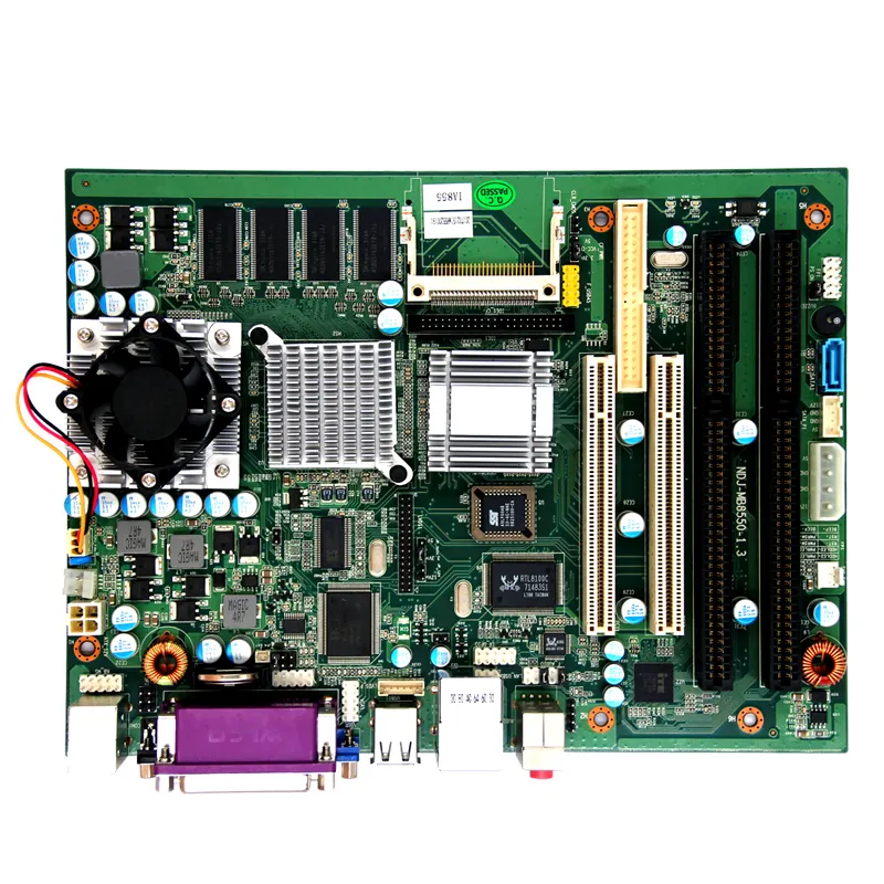 Placa base MINI ITX compatible con c-eleron/p-entium M CPU 855GM, 6 puertos USB, ranura para placa base