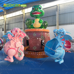 Atractivo Dinosaurio Inflable de Fibra de Vidrio y Acero para Parque de Diversiones, Apto para Interiores y Exteriores, en Venta - Product Image 3