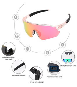 Somta, Crea Tu Propia Marca, <span class=keywords><strong>Gafas</strong></span> de Sol para Ciclismo con Armazón TR90, Reducción de Reflejos en la Superficie del Agua, Resistentes al Viento, para Carretera y <span class=keywords><strong>Montaña</strong></span> - Product Image 3