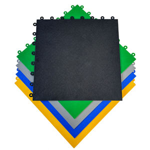 Carrelage de sol à emboîtement en PVC robuste antidérapant pour atelier de garage de lavage de voitures - Product Image 1