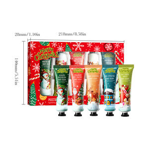 Promoción de gran oferta, crema hidratante de manos antiagrietada navideña, conjunto de cinco piezas, crema de manos para Otoño e Invierno - Product Image 6
