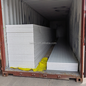 Panneaux sandwich Eps à cadre en acier 50mm Aluzinc Panneau sandwich Eps ignifuge Fournisseur d'usine <span class=keywords><strong>Isolation</strong></span> thermique extérieure Maison - Product Image 6