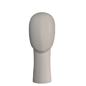 Cabeza de Maniquí Masculina para Exhibición de Pelucas y Sombreros, Material FRP, Estilo con Soporte, Afroamericana - Product Image 1