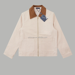 Louis <span class=keywords><strong>แจ็</strong></span><span class=keywords><strong>ค</strong></span><span class=keywords><strong>เก็</strong></span><span class=keywords><strong>ต</strong></span>กันลมสำหรับผู้ชาย, <span class=keywords><strong>แจ็</strong></span><span class=keywords><strong>ค</strong></span><span class=keywords><strong>เก็</strong></span><span class=keywords><strong>ต</strong></span>ลำลองบุสองชั้นเคลือบโอเวอร์ไซส์มีซิปปิดมีโลโก้ด้าน<span class=keywords><strong>ห</strong></span>น้าเครื่องแ<span class=keywords><strong>ต</strong></span>่งกายแนวสตรีทฤดูใบไม้ร่วง - Product Image 1