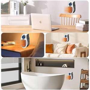 Wall Outlet Space <b>Heater</b>, 450W Plug in <b>Electric</b> <b>Heater</b> with Adjustable Thermostat, Portable Plug in Small Space <b>Heater</b> - Product Image 3