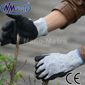 NMSAFETY Guantes de Seguridad de Trabajo Duraderos para Jardín y Hogar, Recubiertos de Nitrilo, con Forro de HPPE de 13G, Resistentes a Cortes de Nivel 5, Alta Calidad, Venta al por Mayor - Product Image 5