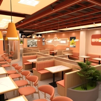 Ensemble de mobilier de restaurant moderne : Banquettes en bois, tables à plateau en marbre, chaises à dossier rond – Vente en gros