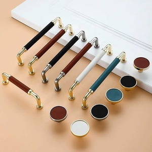Bắc Âu Hợp kim kẽm ánh sáng sang trọng đơn giản màu rắn phần cứng 6312-128 vàng sáng + đỏ - Product Image 5