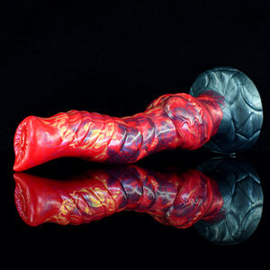 NNSX Dildo Dragón de 9 Pulgadas, Juguete Sexual Erótico de Fantasía Animal con Nudo, Dildo Curvo Colorido de Hombre Lobo para Mujeres - Product Image 4