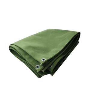 Tissu de polyéthylène de polyester résistant à l'eau de PE de technique tissée bleue lourde pour la bâche commerciale extérieure d'utilisation - Product Image 1