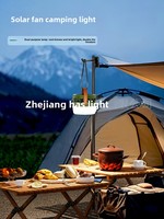 Lampes frontales et lanternes solaires LED HG758, blanc chaud, multifonctionnelles, pliables, rechargeables, pour le camping en montagne