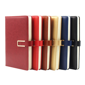 Carnet de notes de bureau professionnel personnalisé A5 à couverture souple en cuir PU, à feuilles mobiles, imprimé avec logo, cadeau - Product Image 1