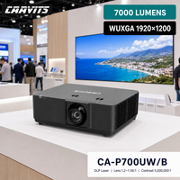 Projecteur laser DLP WUXGA CAAVITS 7000 lumens ANSI pour affichage numérique et publicité extérieure