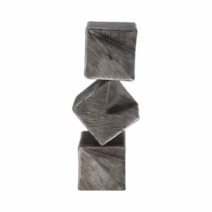 Scultura in Metallo per Arredamento Casa, Statua Geometrica in Alluminio, Ornamento Moderno per Mensole e Tavolini da Caffè - Product Image 6