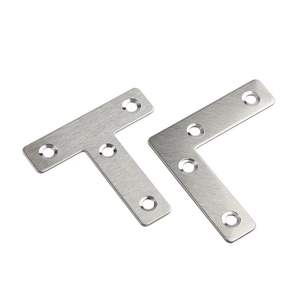 Connecteur à angle plat en T, fixation personnalisée en acier inoxydable, support de réparation de meubles - Product Image 3