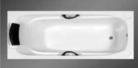 Baignoire rectangulaire pour salle de bain, montage autoportant, livraison gratuite