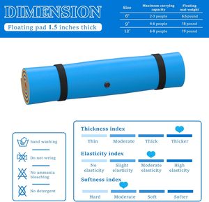 Tapis flottant en mousse XPE PE Sea Lake, épais et durable, couverture aquatique pour la natation et les jeux, 3 couches, flotteur pour <span class=keywords><strong>piscine</strong></span>, plage, activités aquatiques - Product Image 4