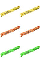 YIAN E-012 Étiquettes RFID pour l'identification des animaux d'élevage, étanches en TPU+PA, 134,2 KHZ et 860-960 MHz, pour la gestion du bétail