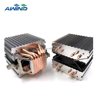 12v Aluminum Heatsink Fan Tower air Cooler Heat Pipe Lighted Pc Server Cpu Cooling Rgb Radiator for Computer Case, Processor