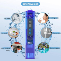 Compteur TDS numérique professionnel 0-9990ppm testeur de qualité de l'eau potable Aquarium piscine filtre mètre Total solides dissous moniteur