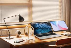 Moniteur portable pliable à <span class=keywords><strong>double</strong></span> écran quadruple 13 pouces 1080P FHD, triple extension d'écran pour <span class=keywords><strong>PC</strong></span>, support intelligent pour jeux - Product Image 5