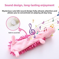Jouet pour animaux de compagnie en stock, offre spéciale PT256 – Jouet à mâcher en peluche grenouille hippopotame pour le nettoyage des dents des chiens