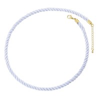 Chaînes en corde de soie torsadée de 5 mm en gros, colliers faits à la main en cordon tressé coloré, fermoir à boucle dorée, tendance pour les pendentifs